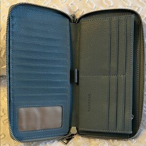 Sendefn Blue Leather ladies Wallet